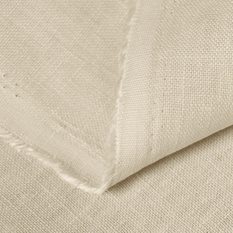 Cotton linen tote material route for natural fiber private label programs