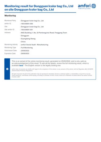 BSCI Business Social Compliance Initiative certificate badge