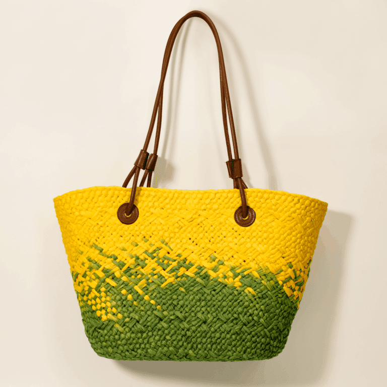 ITT024 – Custom Woven Paper Straw Tote Bags Bulk | Recyclable, Print | Ready, Retail Packaging | Wholesale B2B