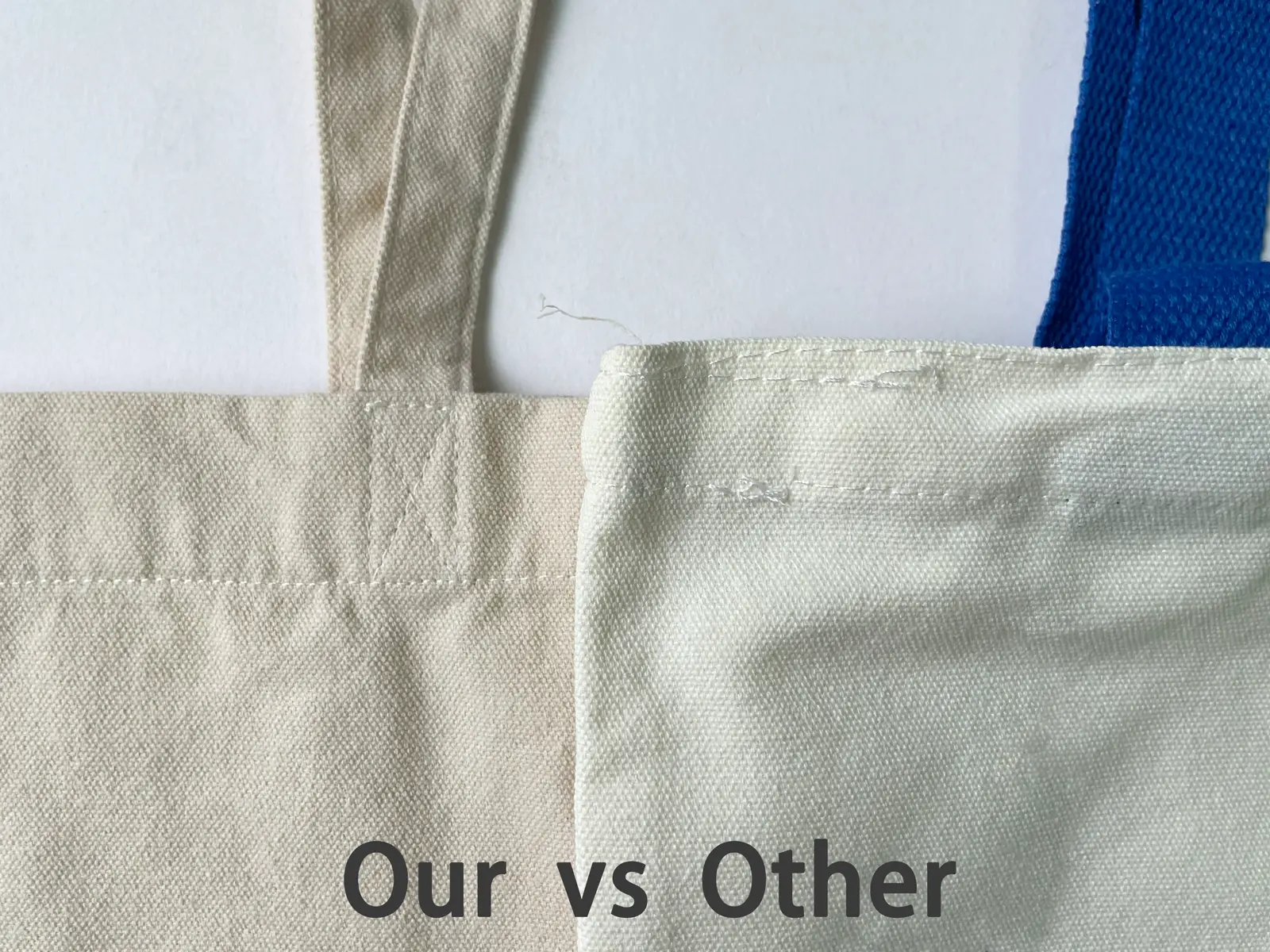 Real tote bag factory production context for quote comparison