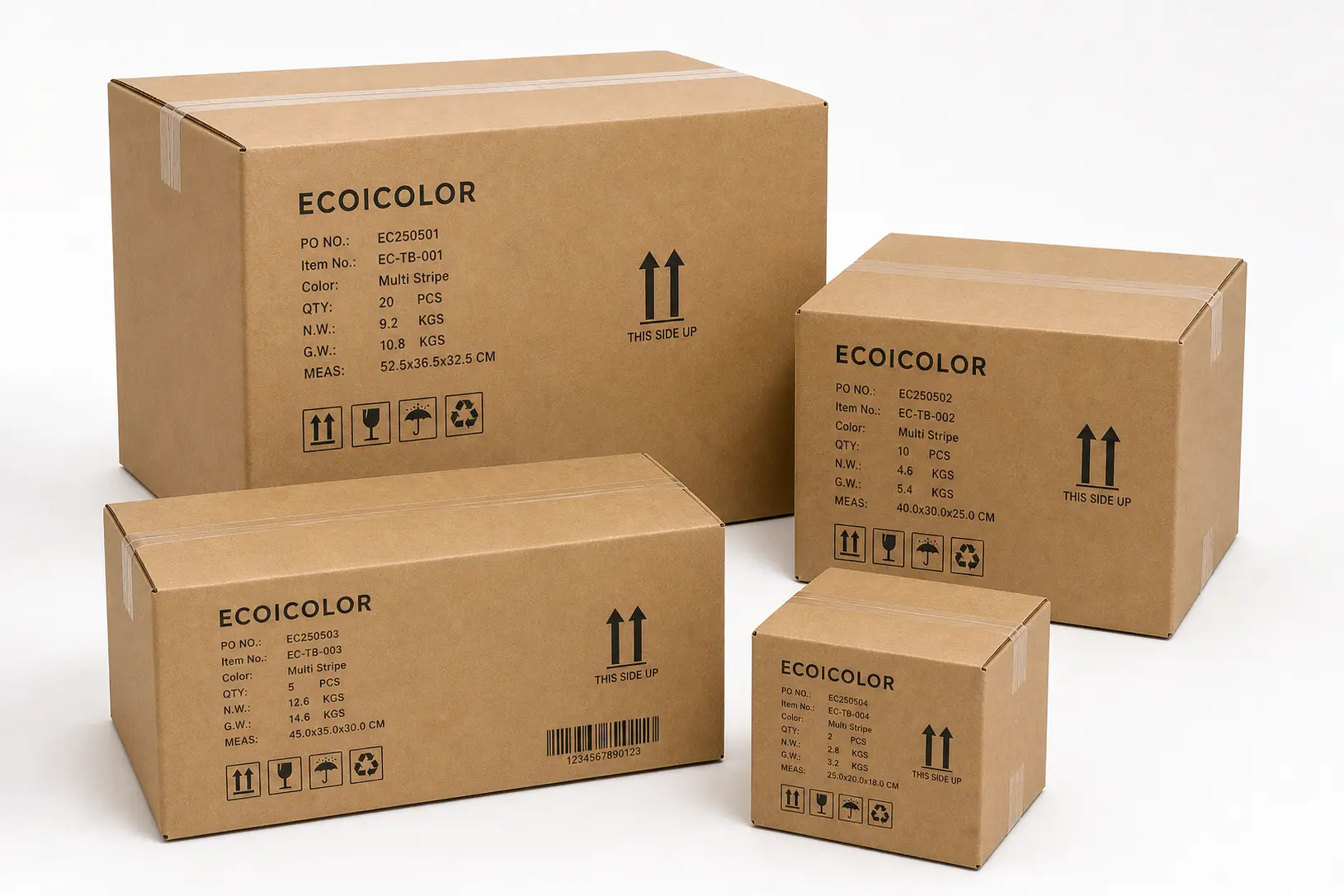 Carton label and delivery planning for beauty GWP tote bags