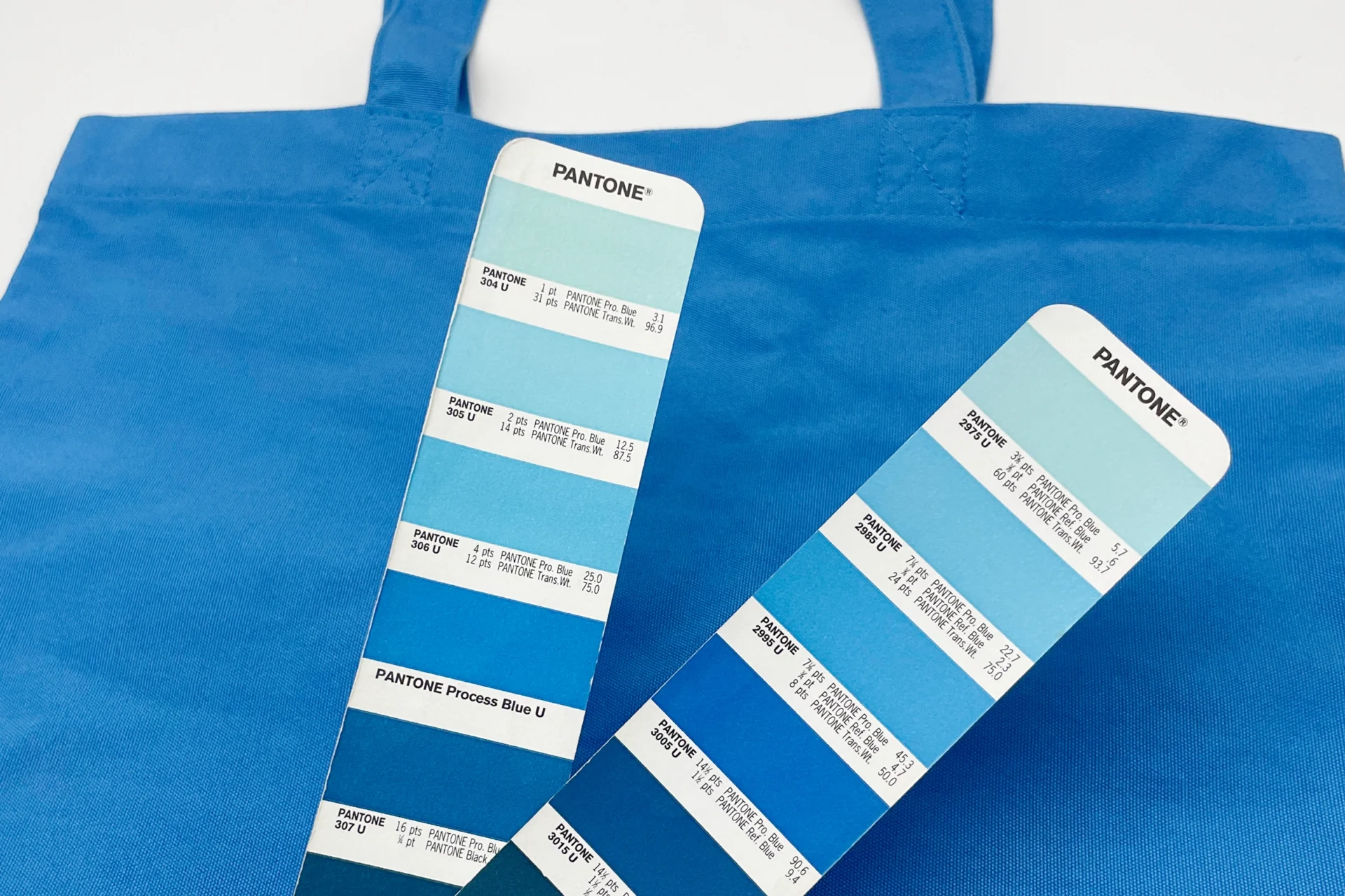 Pantone and label review for custom logo totes
