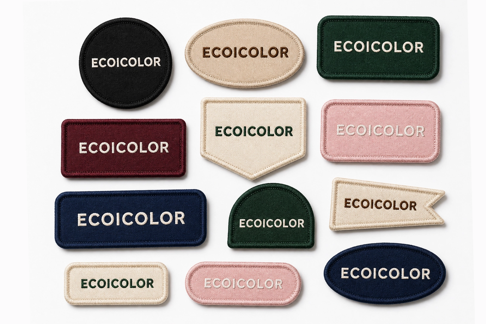Patch or mixed logo route for embroidered totes