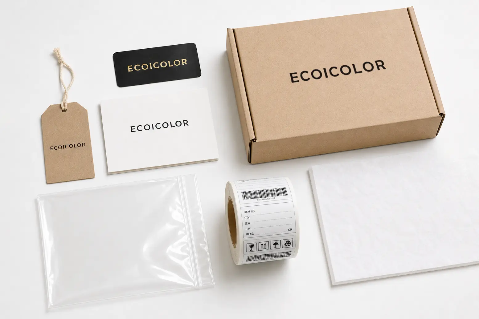 Tote bag packaging label and barcode planning