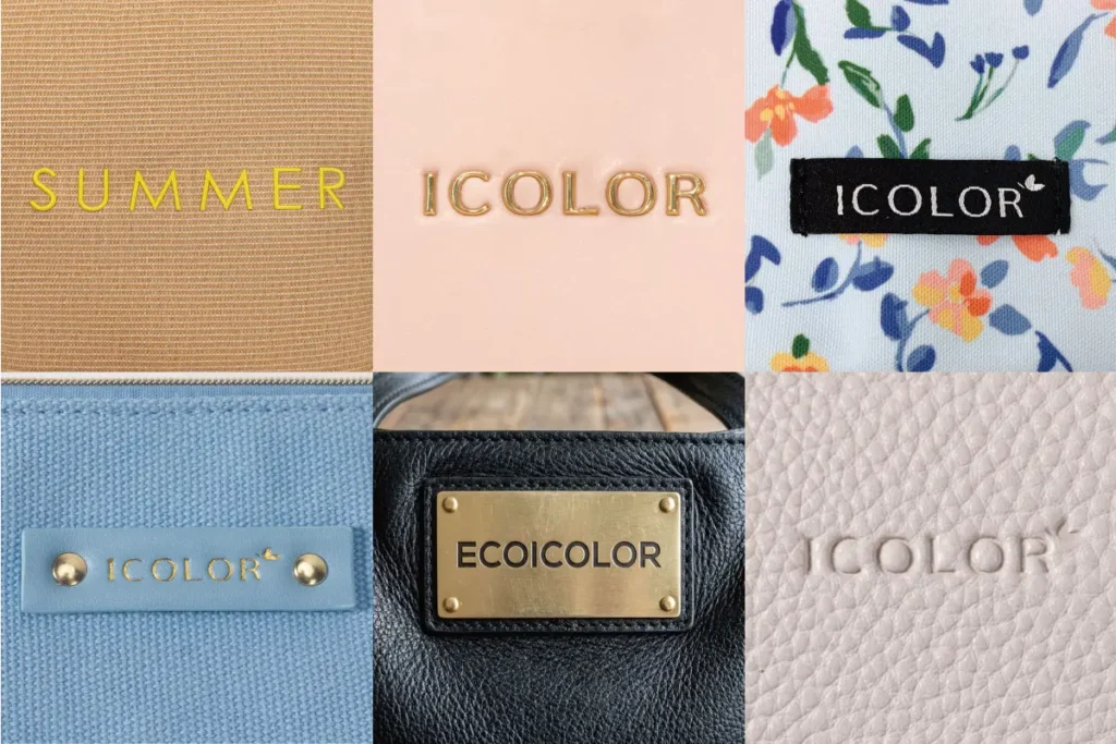 Woven Labels, Patches and Metal Plates for Tote Bags