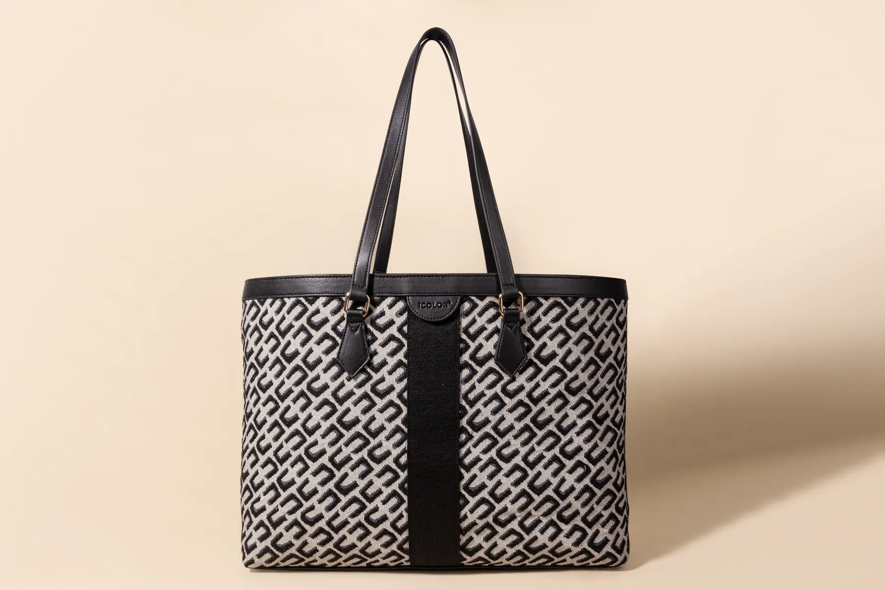 Custom conference tote bag with full color event artwork