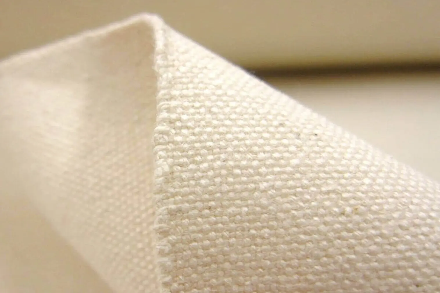 Close-up material texture for hotel welcome tote bag selection