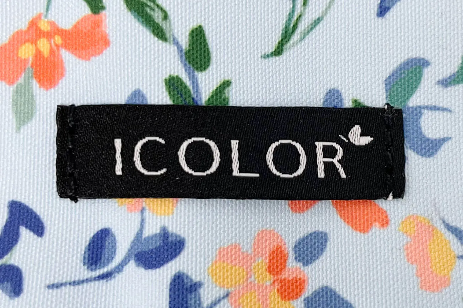 Full-color branded tote bag artwork process close-up