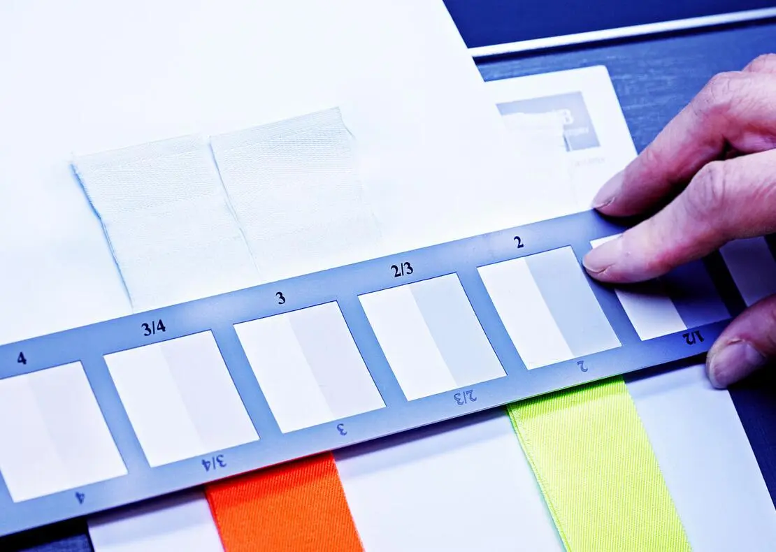 Recycled cotton material performance and colorfastness check