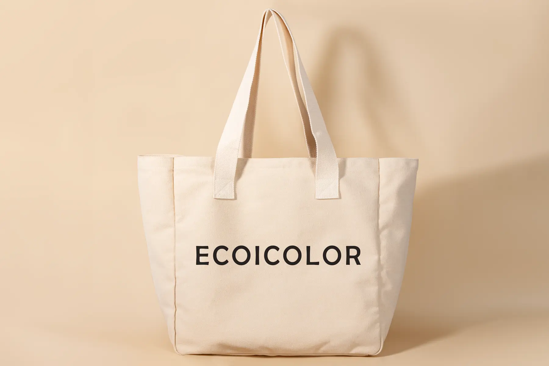 Recycled cotton cost route for custom tote bag project
