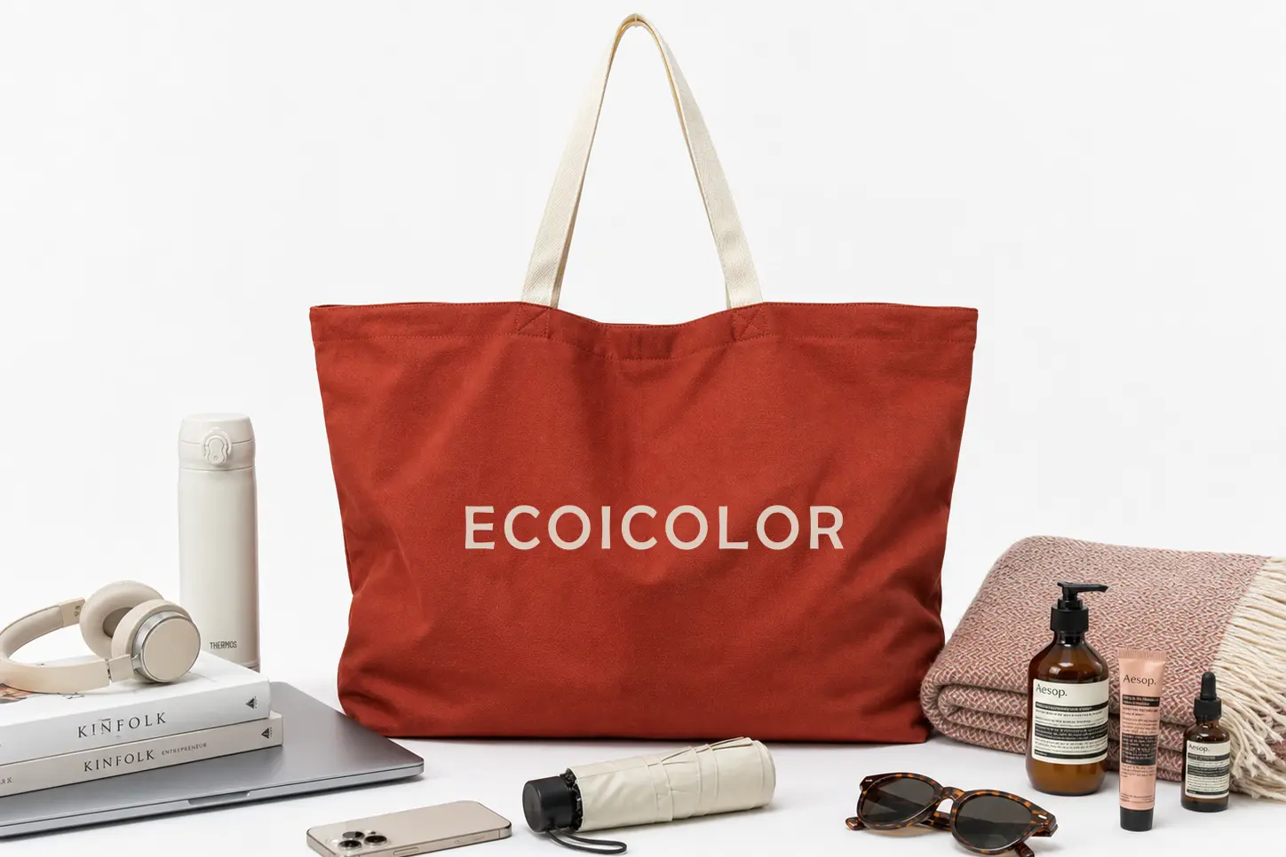 Lightweight resort large tote bag