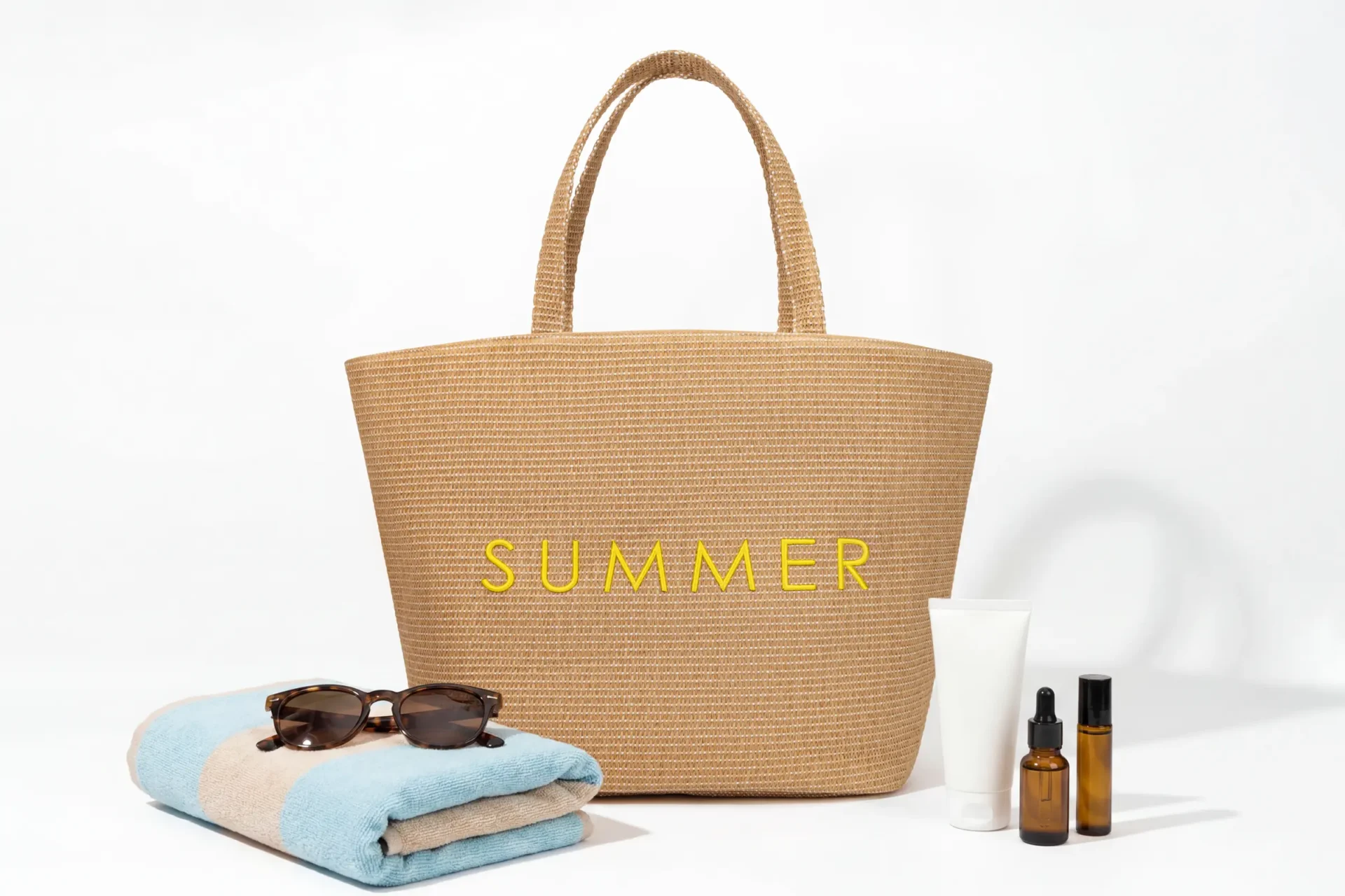 Seasonal tote bag artwork sample for campaign timing review