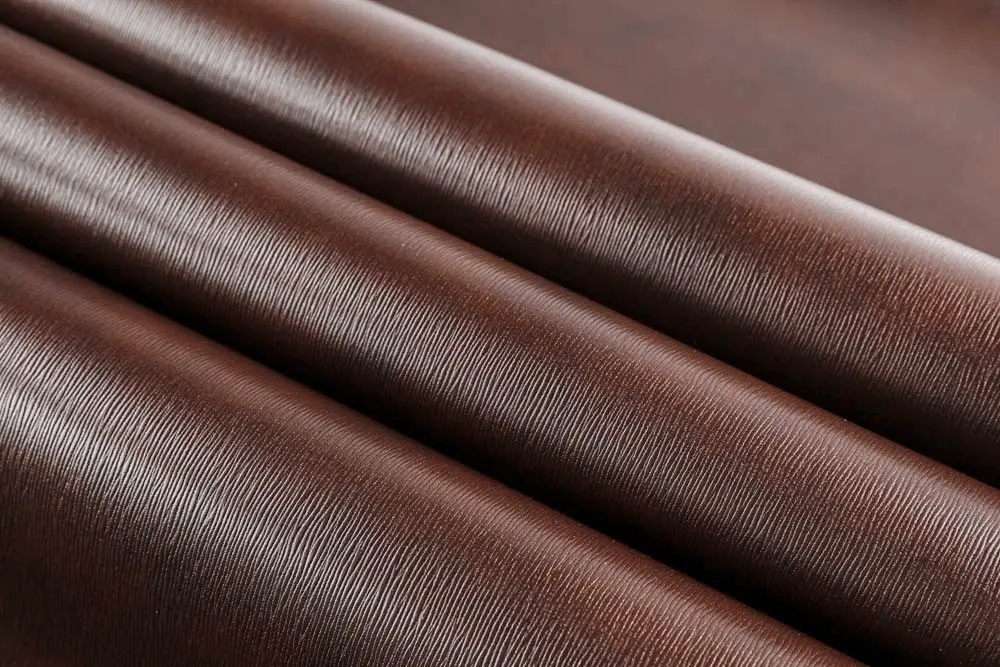 Coated vegan leather tote route for retail and travel kit projects