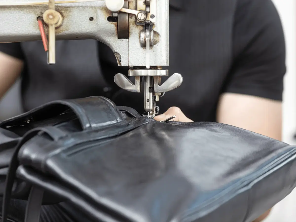 Sewing and reinforcement check before event tote shipment