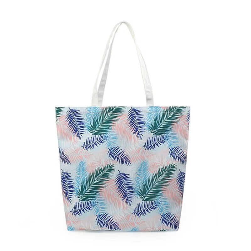 16 oz cotton canvas tote with positioned all-over print for shrinkage-control review