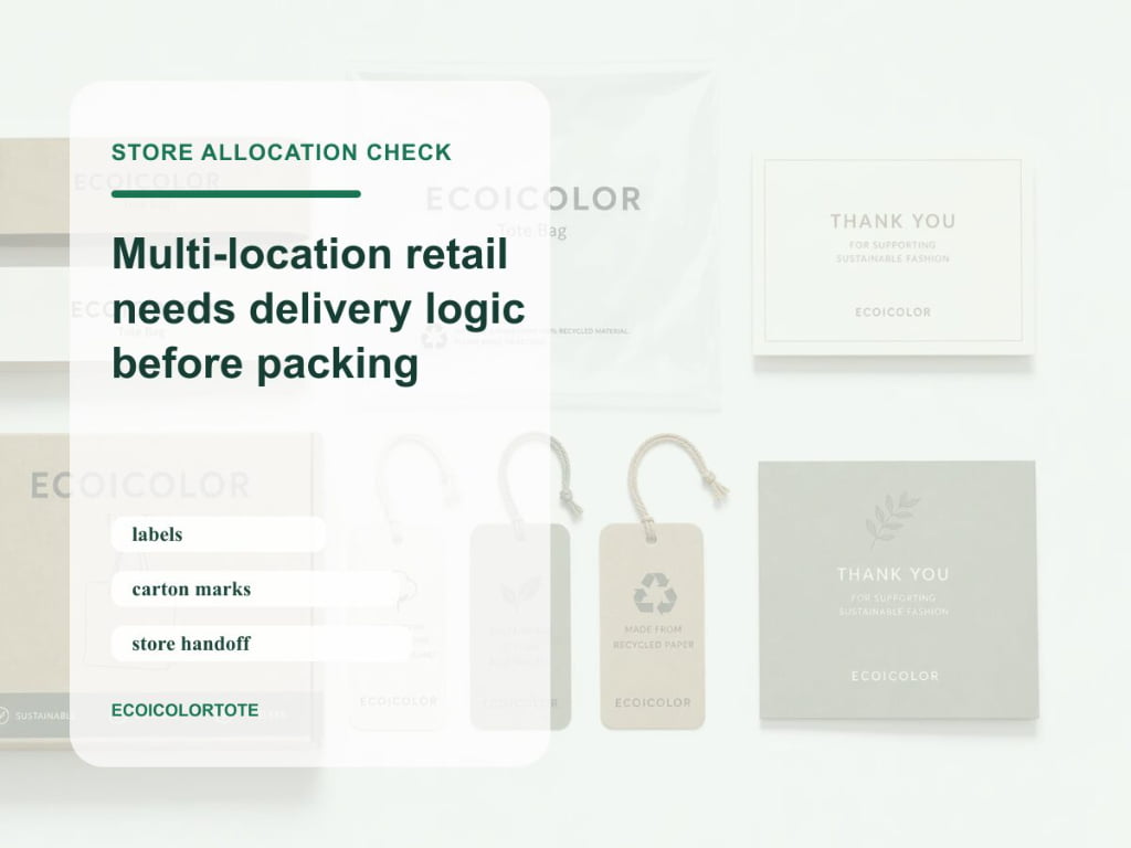 multi location retail gwp tote delivery checklist store allocation cover with buyer checklist text